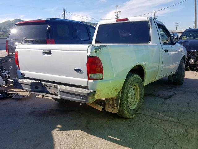 1FTYR10C3YPA93012 - 2000 FORD RANGER WHITE photo 4