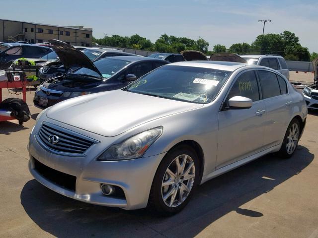 JN1CV6AP7BM304342 - 2011 INFINITI G37 BASE SILVER photo 2