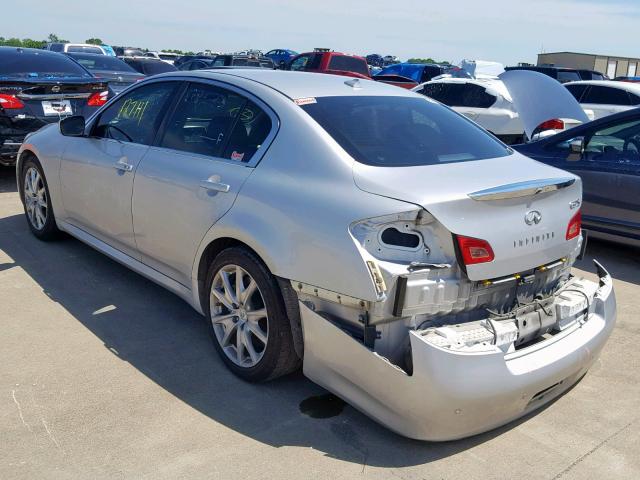 JN1CV6AP7BM304342 - 2011 INFINITI G37 BASE SILVER photo 3