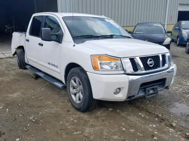 1N6BA0ED1BN307150 - 2011 NISSAN TITAN S WHITE photo 1