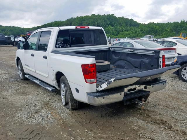 1N6BA0ED1BN307150 - 2011 NISSAN TITAN S WHITE photo 3