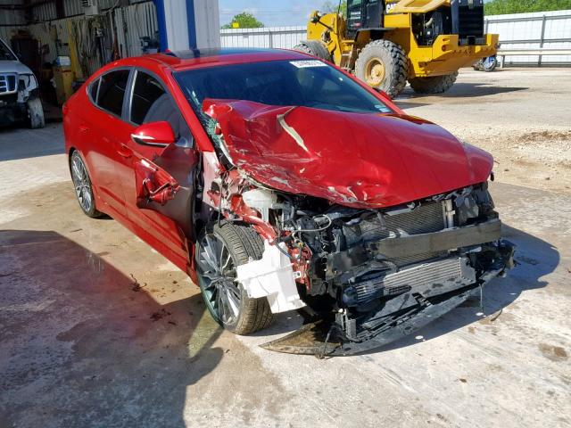 KMHD04LB9HU346795 - 2017 HYUNDAI ELANTRA SP RED photo 1