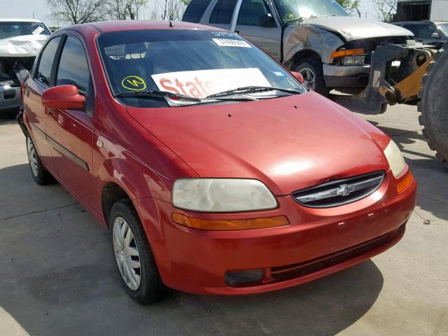 KL1TD52695B362413 - 2005 CHEVROLET AVEO BASE Bordo foto 1