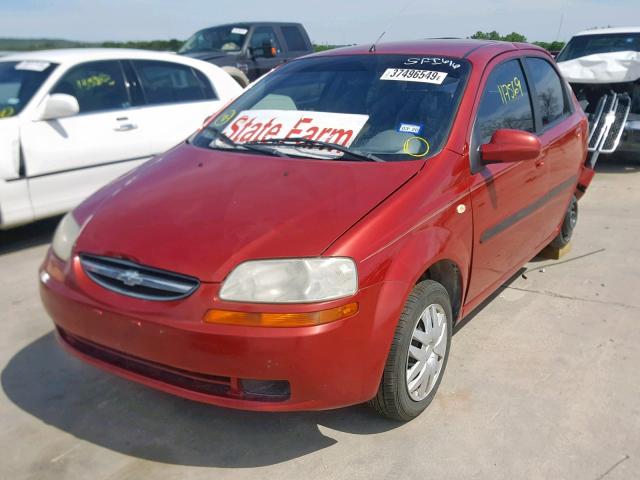 KL1TD52695B362413 - 2005 CHEVROLET AVEO BASE Bordo foto 2