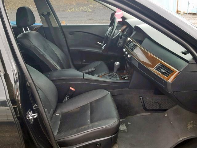 WBANF33587CS40853 - 2007 BMW 525 XI BLACK photo 5