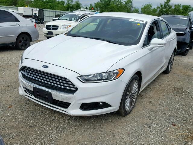 3FA6P0K97FR227878 - 2015 FORD FUSION TIT WHITE photo 2