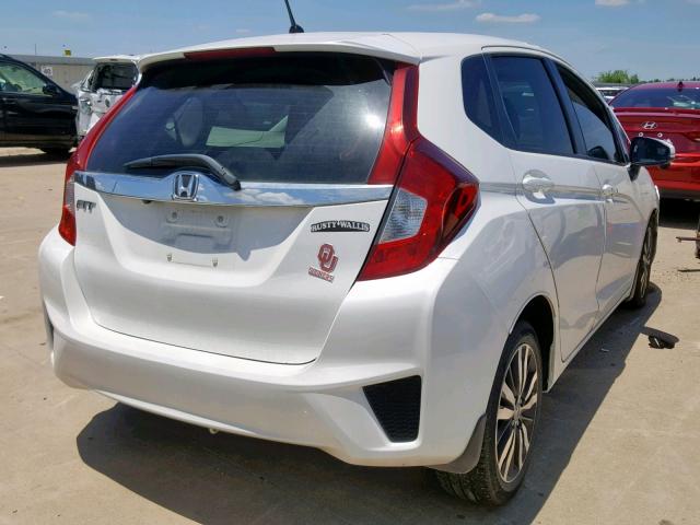 JHMGK5H83HS022640 - 2017 HONDA FIT EX WHITE photo 4