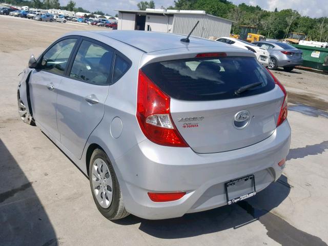 KMHCT5AE4HU312334 - 2017 HYUNDAI ACCENT SE GRAY photo 3