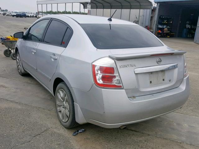 3N1AB6AP1CL708362 - 2012 NISSAN SENTRA 2.0 SILVER photo 3