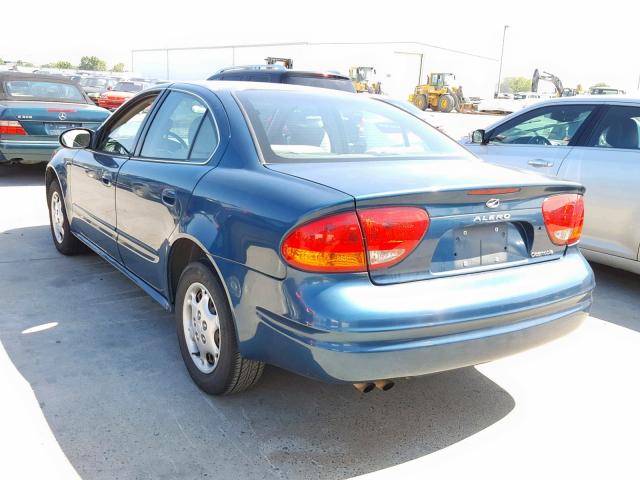 1G3NL52F42C278395 - 2002 OLDSMOBILE ALERO GL TEAL photo 3