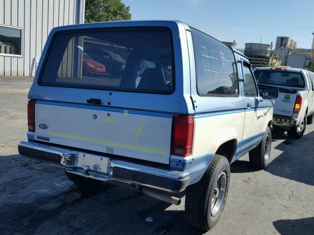 1FMCU14T0KUB91017 - 1989 FORD BRONCO II BLUE photo 4