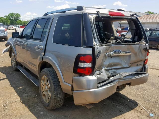 1FMEU75E88UA49941 - 2008 FORD EXPLORER L SILVER photo 3