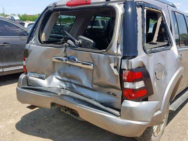 1FMEU75E88UA49941 - 2008 FORD EXPLORER L SILVER photo 9