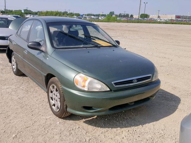 KNADC123X26160728 - 2002 KIA RIO GREEN photo 1