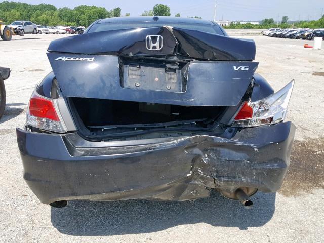 1HGCP36808A031537 - 2008 HONDA ACCORD EXL BLACK photo 9