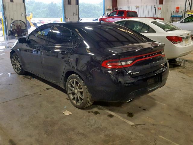 1C3CDFBB5ED868261 - 2014 DODGE DART SXT BLACK photo 3