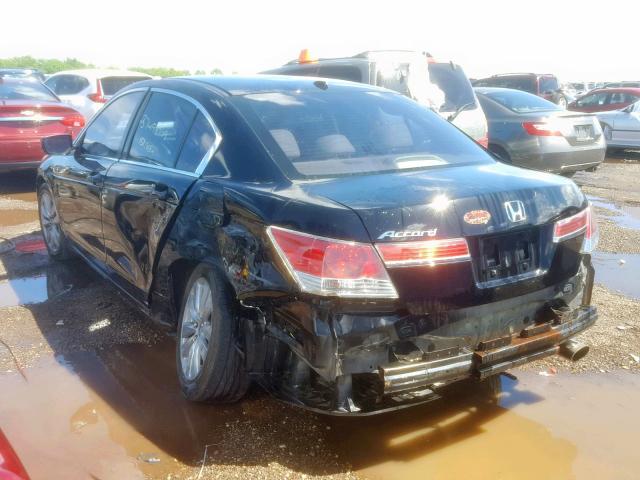 1HGCP2F85BA089970 - 2011 HONDA ACCORD EXL BLACK photo 3