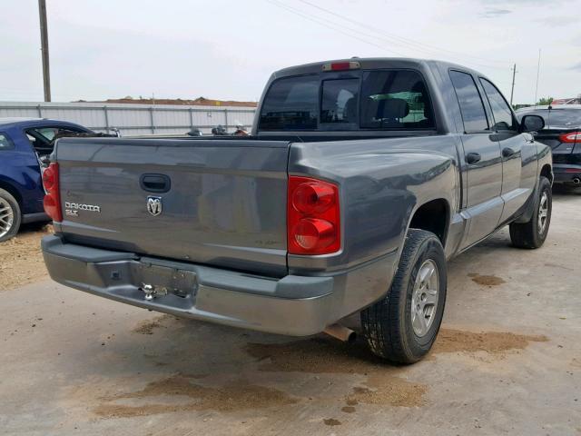 1D7HE48K67S259176 - 2007 DODGE DAKOTA QUA GRAY photo 4