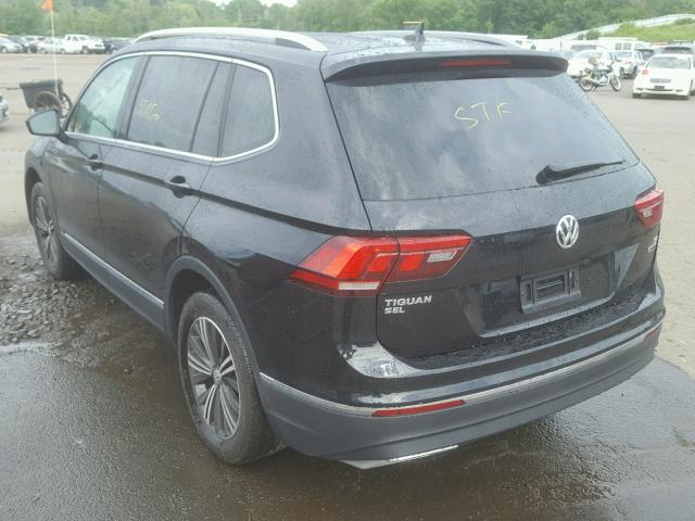 3VV2B7AXXJM015323 - 2018 VOLKSWAGEN TIGUAN SE BLACK photo 3