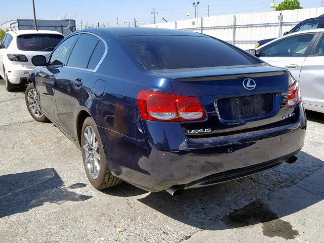 JTHBH96S865013166 - 2006 LEXUS GS 300 BLUE photo 3