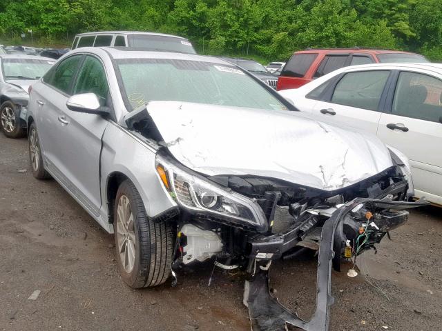 5NPE34AF4GH366483 - 2016 HYUNDAI SONATA SPO SILVER photo 1