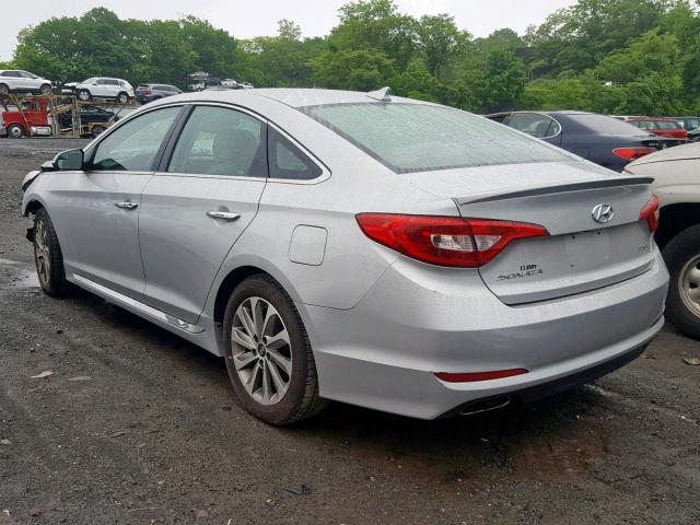 5NPE34AF4GH366483 - 2016 HYUNDAI SONATA SPO SILVER photo 3