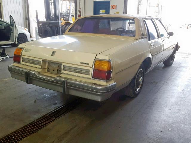 1G3BY69Y0F9131978 - 1985 OLDSMOBILE DELTA 88 R CREAM photo 4