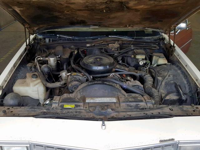 1G3BY69Y0F9131978 - 1985 OLDSMOBILE DELTA 88 R YELLOW photo 7