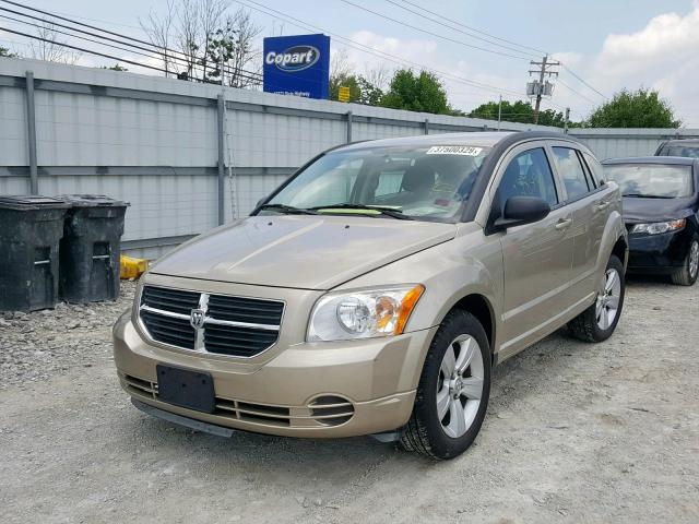 1B3CB4HA5AD602965 - 2010 DODGE CALIBER SX GOLD photo 2