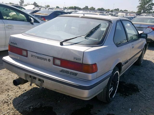 JH4DA3445HS008512 - 1987 ACURA INTEGRA RS GRAY photo 4