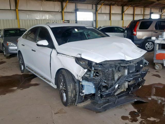 5NPE34AB2FH105591 - 2015 HYUNDAI SONATA SPO WHITE photo 1