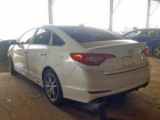 5NPE34AB2FH105591 - 2015 HYUNDAI SONATA SPO WHITE photo 3