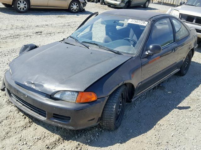 1HGEJ2127RL029992 - 1994 HONDA CIVIC DX BLACK photo 2