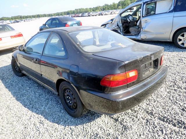 1HGEJ2127RL029992 - 1994 HONDA CIVIC DX BLACK photo 3