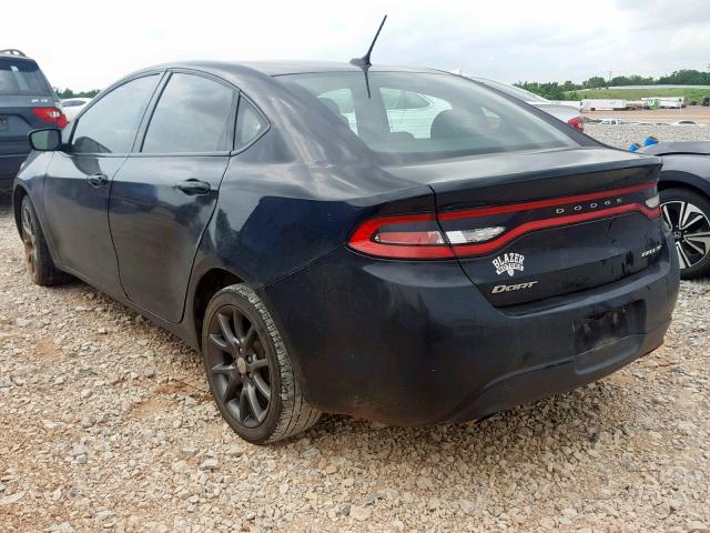 1C3CDFBBXFD407395 - 2015 DODGE DART SXT BLACK photo 3