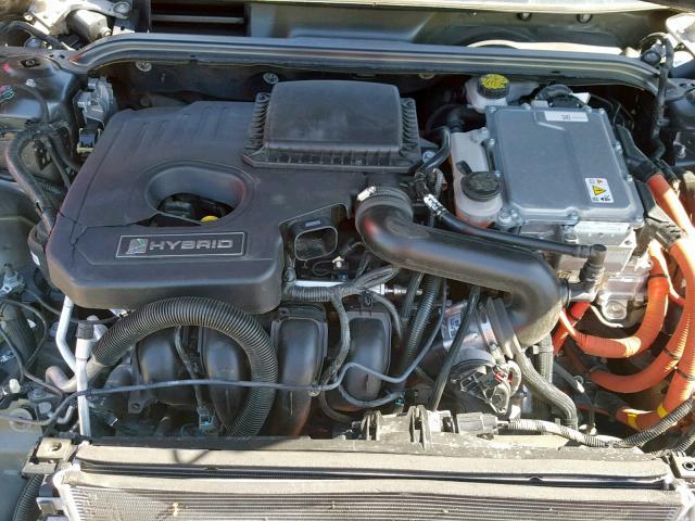 3FA6P0UU4FR199460 - 2015 FORD FUSION S H GRAY photo 7