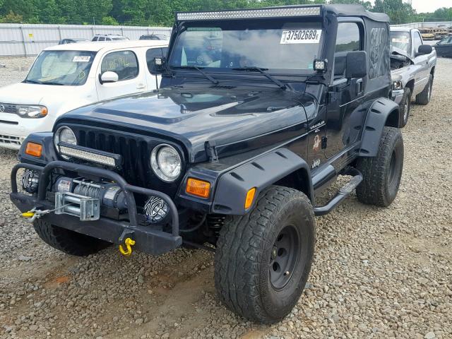 1J4FA59S11P371342 - 2001 JEEP WRANGLER / BLACK photo 2