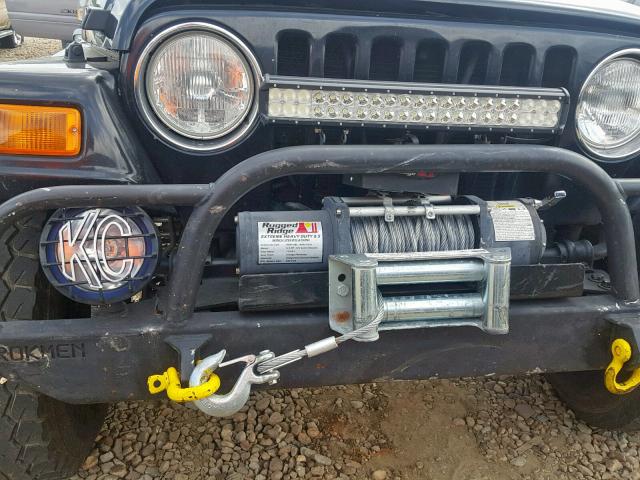 1J4FA59S11P371342 - 2001 JEEP WRANGLER / BLACK photo 9