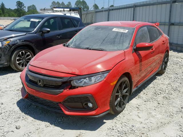 SHHFK7H47KU202129 - 2019 HONDA CIVIC SPOR RED photo 2