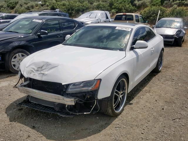 WAUDK78T49A017696 - 2009 AUDI A5 QUATTRO WHITE photo 2