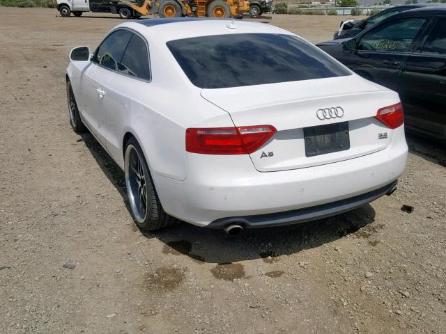 WAUDK78T49A017696 - 2009 AUDI A5 QUATTRO WHITE photo 3