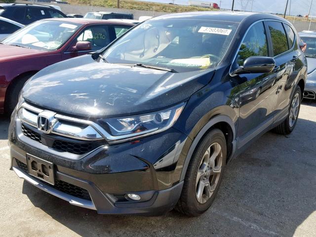 7FARW1H86HE003900 - 2017 HONDA CR-V EXL BLACK photo 2