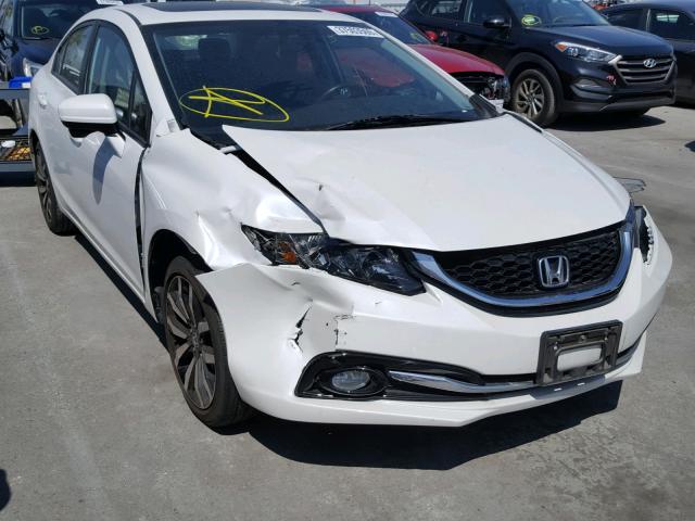 19XFB2F9XFE232479 - 2015 HONDA CIVIC EXL WHITE photo 1