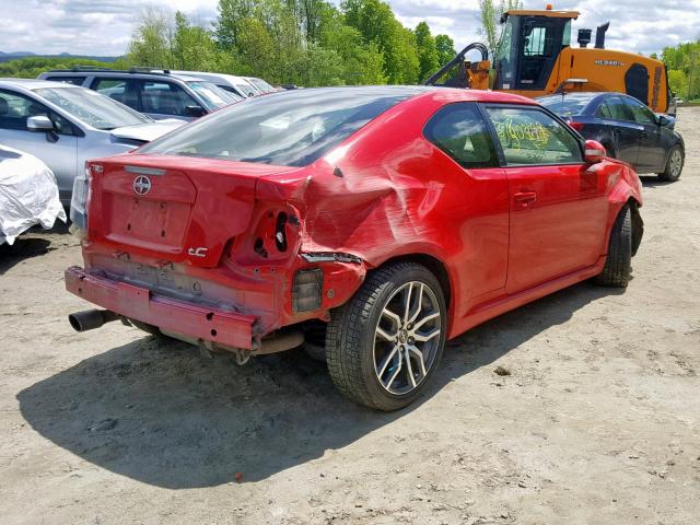 JTKJF5C78F3094072 - 2015 TOYOTA SCION TC წითელი ფოტო 4