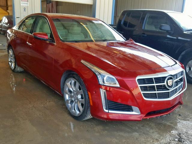 1G6AS5S36E0132743 - 2014 CADILLAC CTS PERFOR RED photo 1