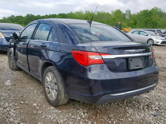 1C3BC4FB4BN522589 - 2011 CHRYSLER 200 LX BLUE photo 3