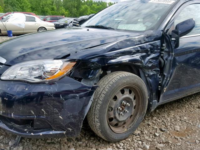 1C3BC4FB4BN522589 - 2011 CHRYSLER 200 LX BLUE photo 9