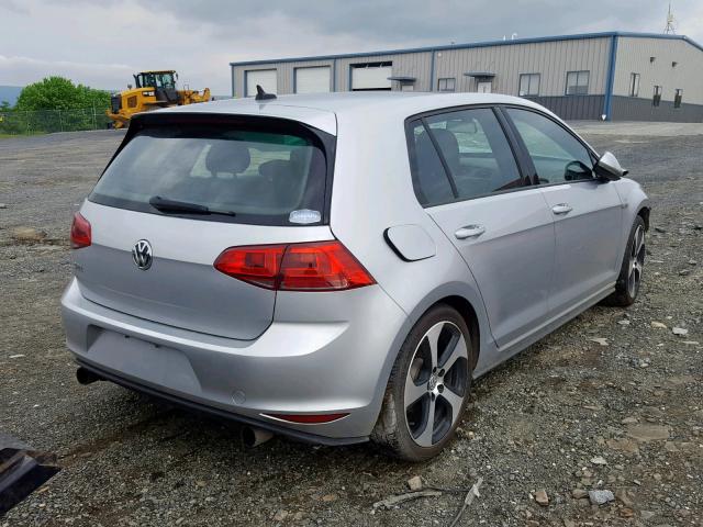 3VW5T7AU6GM050381 - 2016 VOLKSWAGEN GTI S/SE SILVER photo 4