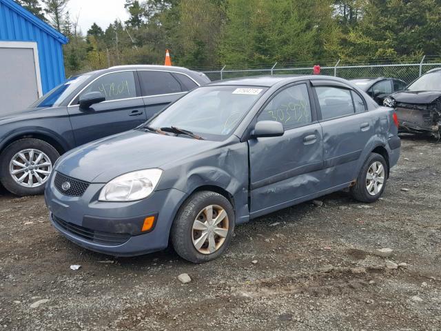 KNADE123166115080 - 2006 KIA RIO CHARCOAL photo 2