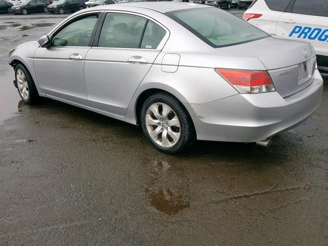 1HGCP36848A075363 - 2008 HONDA ACCORD EXL SILVER photo 3